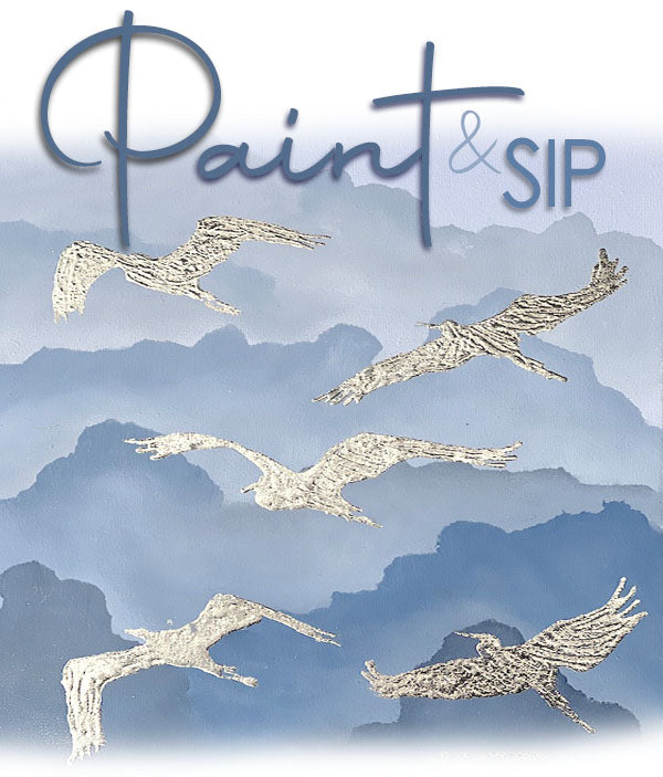 FRI 15 SEPT | 7-9PM | Migrating Cranes | Paint & Sip Workshop