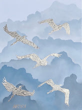 Load image into Gallery viewer, FRI 15 SEPT | 7-9PM | Migrating Cranes | Paint &amp; Sip Workshop
