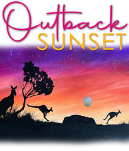 Load image into Gallery viewer, FRI 7 JULY | 1 - 4PM  | OUTBACK SUNSET | Acrylic on Canvas Painting Workshop | Ages 8+
