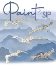 Load image into Gallery viewer, FRI 15 SEPT | 7-9PM | Migrating Cranes | Paint &amp; Sip Workshop
