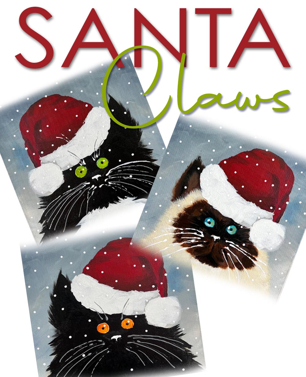 FRI 15 DEC | 1 - 4PM  | SANTA CLAWS | School Holiday Art Workshop