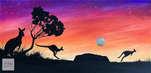 Load image into Gallery viewer, FRI 7 JULY | 1 - 4PM  | OUTBACK SUNSET | Acrylic on Canvas Painting Workshop | Ages 8+
