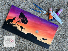 Load image into Gallery viewer, FRI 7 JULY | 1 - 4PM  | OUTBACK SUNSET | Acrylic on Canvas Painting Workshop | Ages 8+
