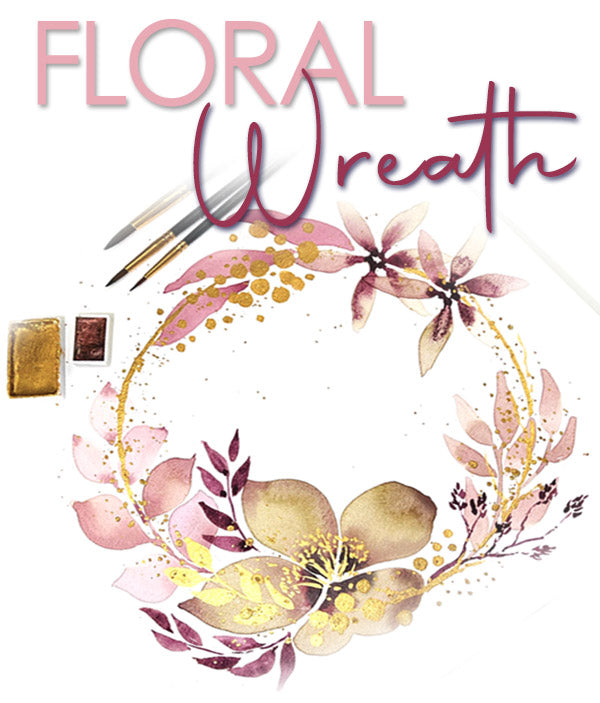 SUNDAY 23 APRIL | 10am - 1pm | Floral Wreath | Watercolour Art Workshop