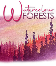 Load image into Gallery viewer, TUES 13 DEC | 12PM - 2PM | Age 11 -15 | CHRISTMAS FOREST | Watercolour School Holiday Art Workshop
