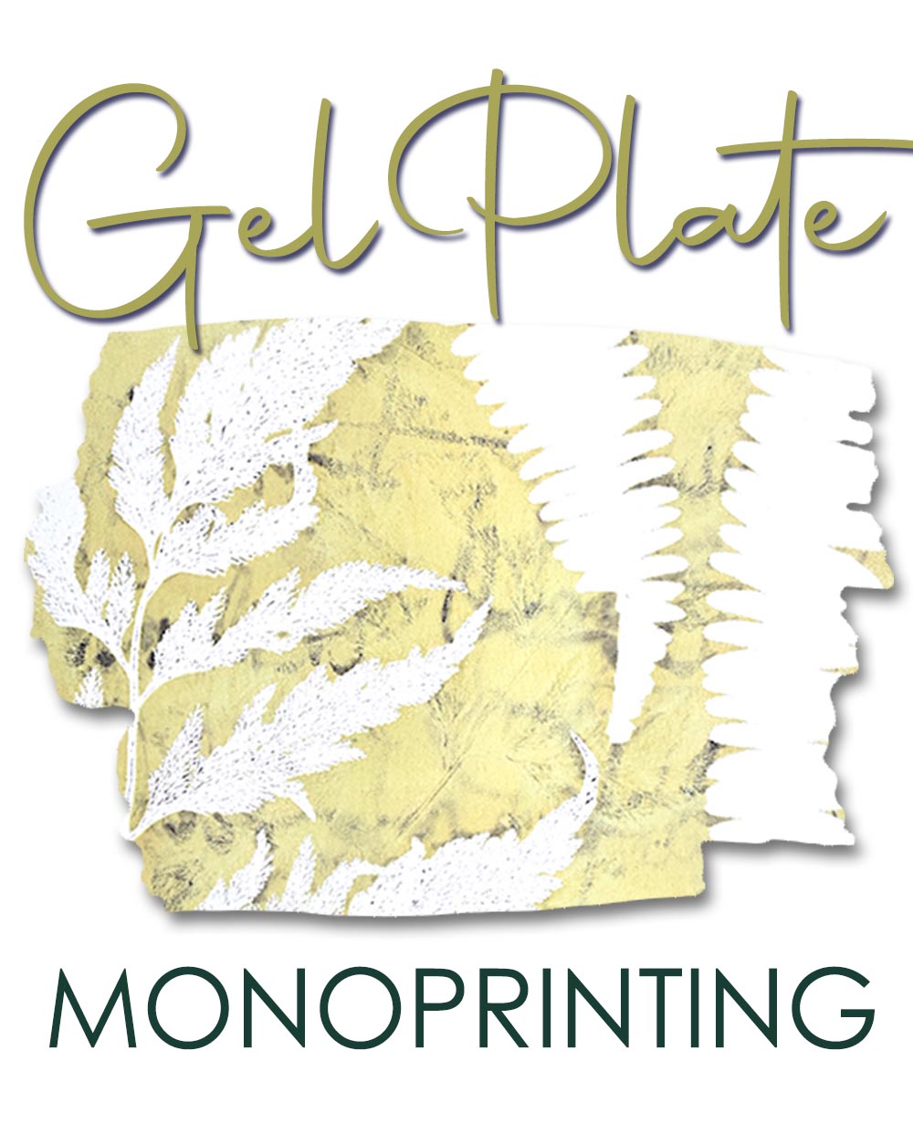 Mounted Gel Plate Monoprint  - Brookfield Market