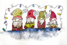 Load image into Gallery viewer, TUES 13 DEC | 10AM - 12PM | Age 8-15 | CHRISTMAS GNOMES | Watercolour School Holiday Art Workshop
