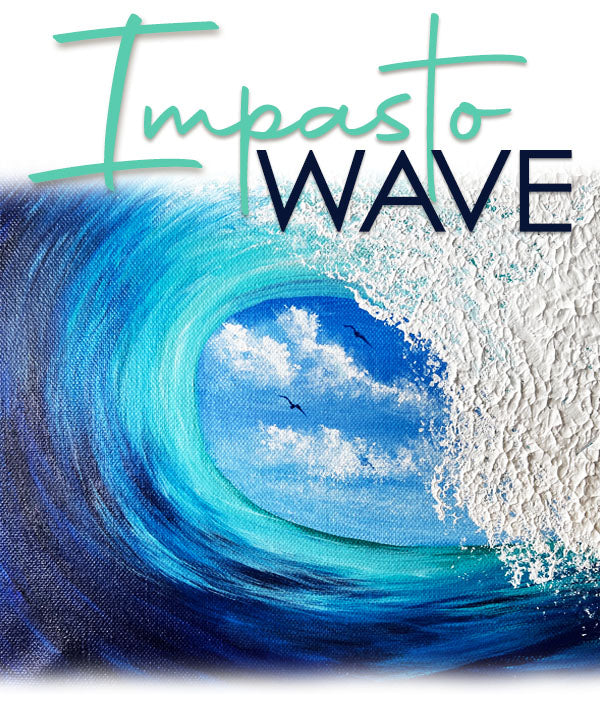 FRI 6 JAN | 12 - 2pm | IMPASTO WAVE | Age 8 -15 | School Holiday Art Workshop