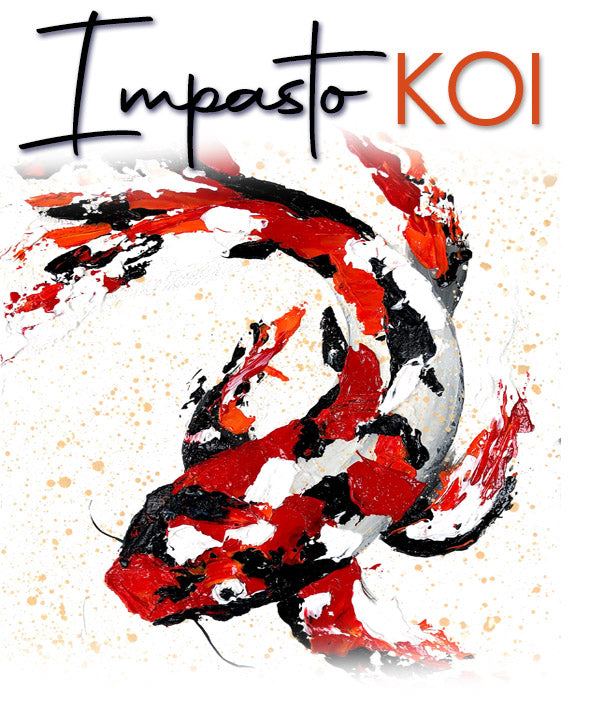 FRI 6 JAN | 12 - 2pm  | IMPASTO KOI | Age 8 - 15 | School Holiday Art Workshop