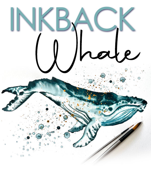 WED 12 APRIL | 10:30am-12pm | INKBACK WHALE | Age 10 - 15 | School Holiday Art Workshop