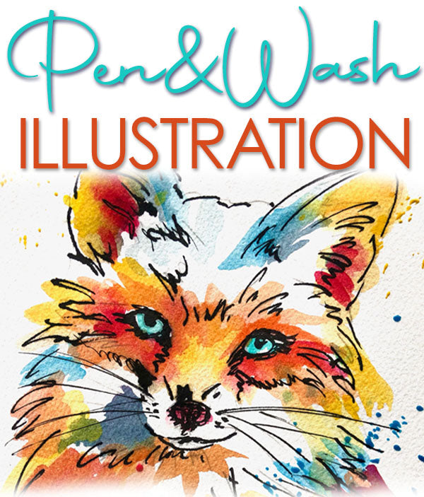 WED 11 JAN | 10am - 12pm | Pen & Wash Pets or Critters | Age 10 - 15 yrs | School Holiday Art Workshop